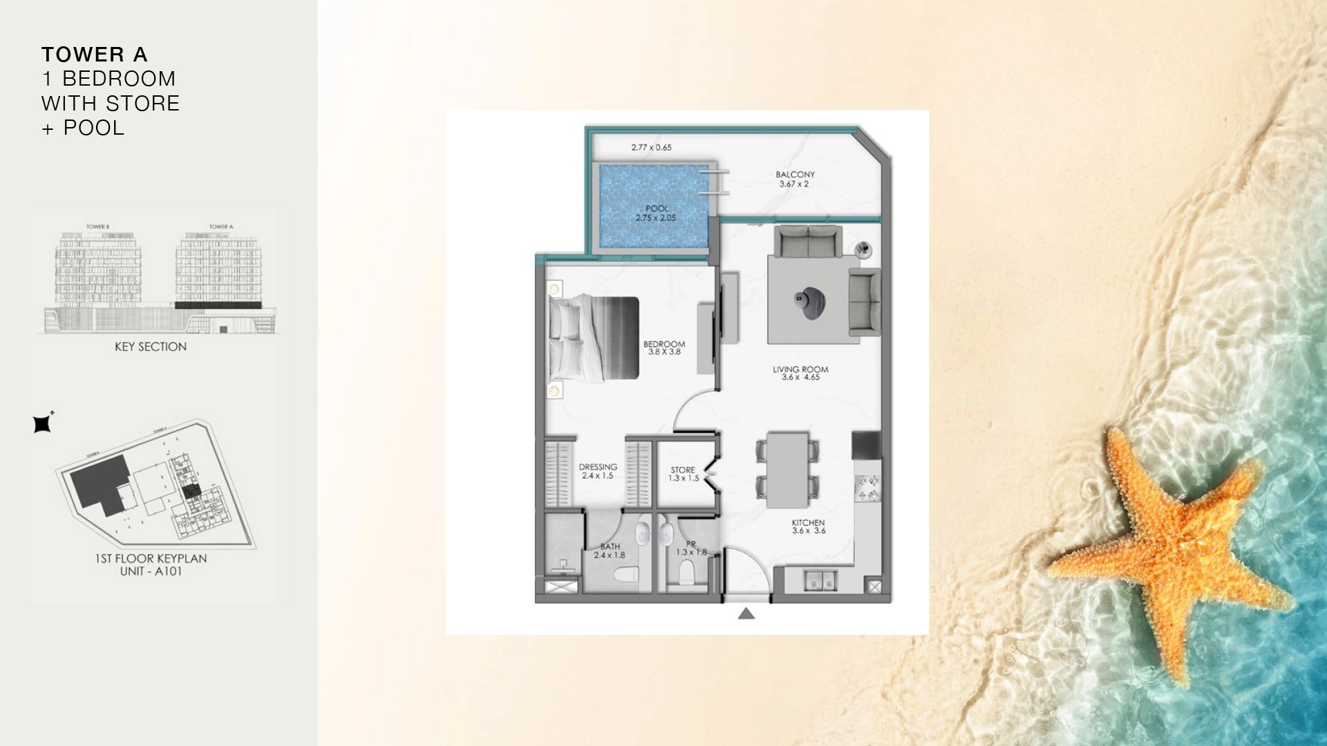 1 BR - Type A